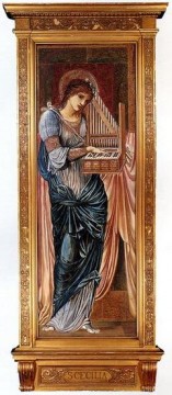 St Cecilia PreRaphaelite Sir Edward Burne Jones Oil Paintings